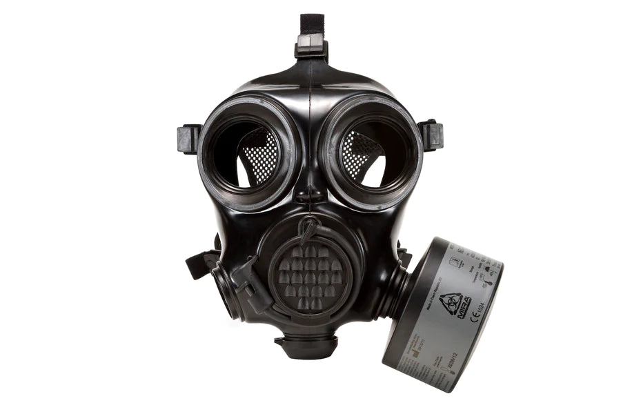 MIRA Safety CM-7M Military Police CBRN Gas Mask w Canteen 40mm