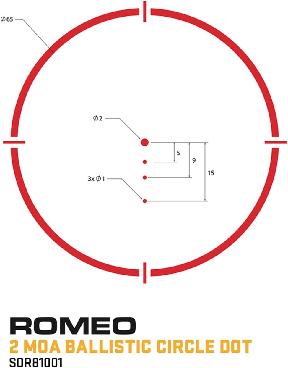 ROMEO8H/ROMEO8T 1x38 IPX-7 Waterproof Lightweight Aircraft-Grade 6061-T6 Aluminum Closed Red Dot Sights | 0.5 MOA