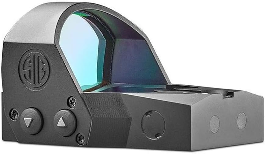 Sig Sauer ROMEO1PRO 1x30mm 3 MOA Red Dot Sight | Durable Fogproof Waterproof Corrosion-Resistant Compact Open Reflex Sight with Protective Shroud