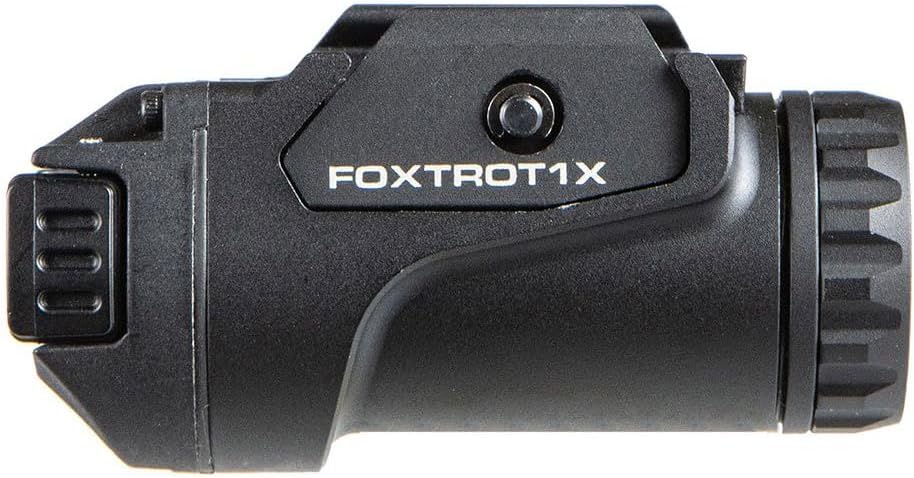 Sig Sauer Foxtrot1X 450 Lumens Compact Durable Tactical Rail-Mounted Handgun Flashlight with Ambidextrous Push-Button Side Switches, Black