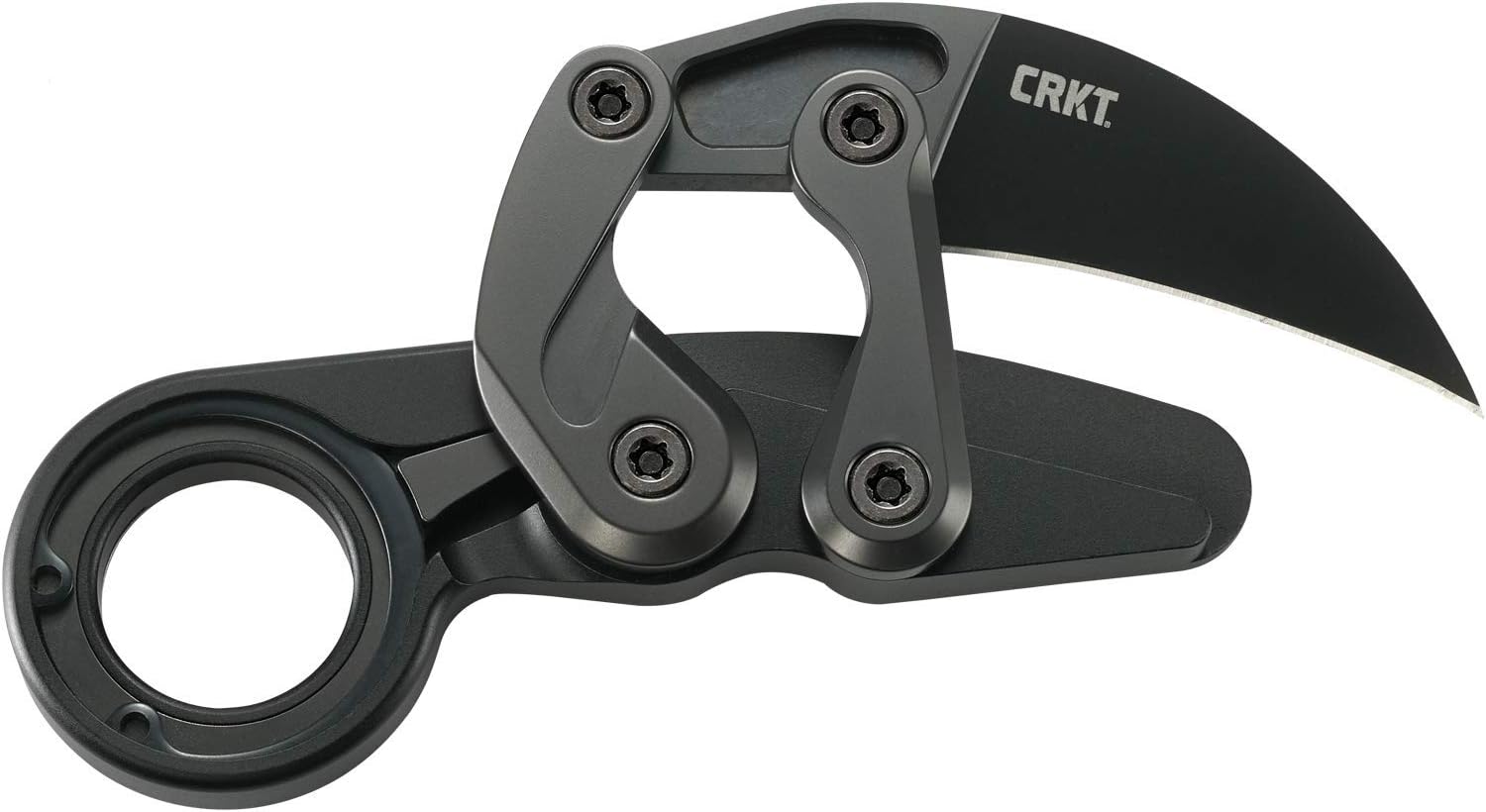 CRKT Provoke Folding Knife with Kinematic: Morphing Karambit, D2 Plain Edge Blade, Aluminum Handle, Pocket Clip, 4040