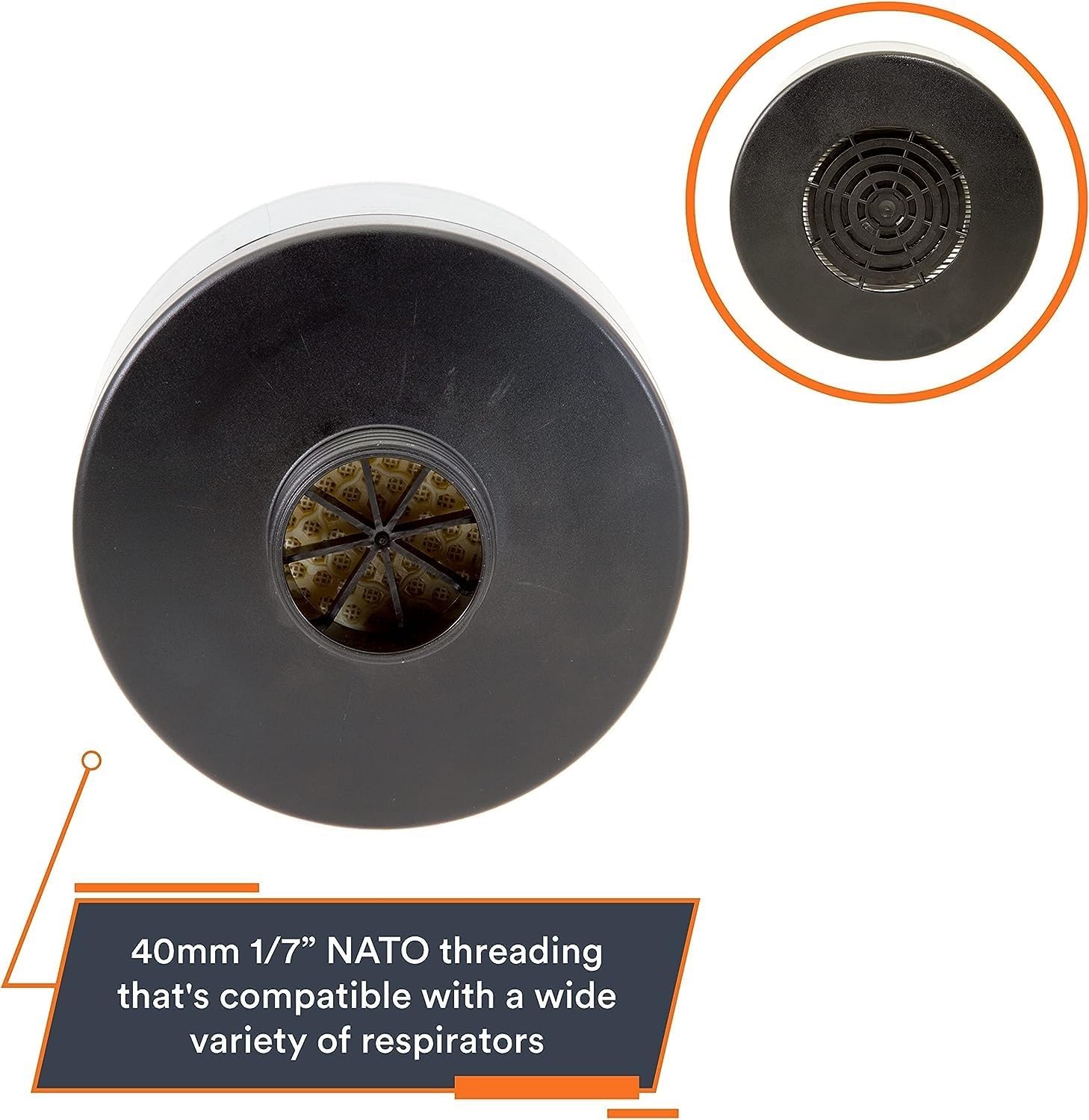 MIRA CBRN Gas Mask Filter NBC-77 SOF 40mm Thread - 20 Year Shelf Life