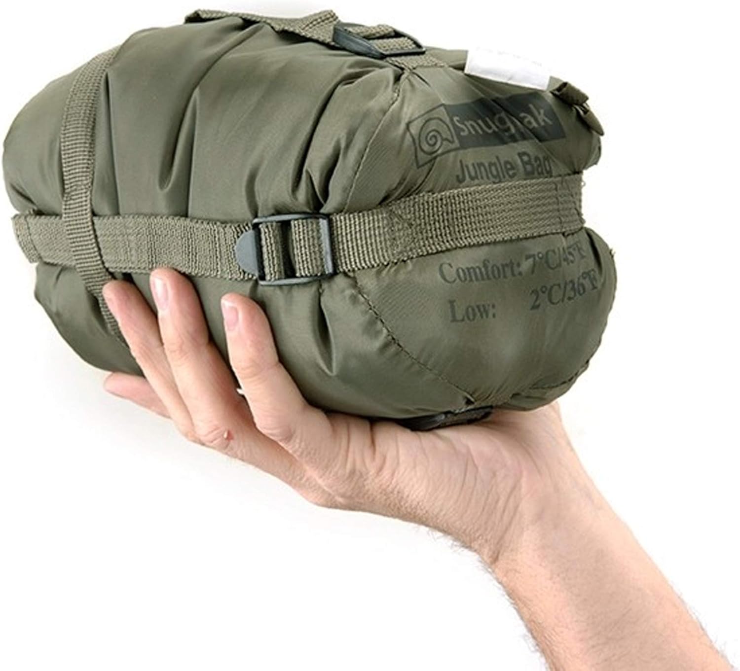 SNUGPAK - JUNGLE BAG OLIVE RIGHT SIDE ZIP WGTE