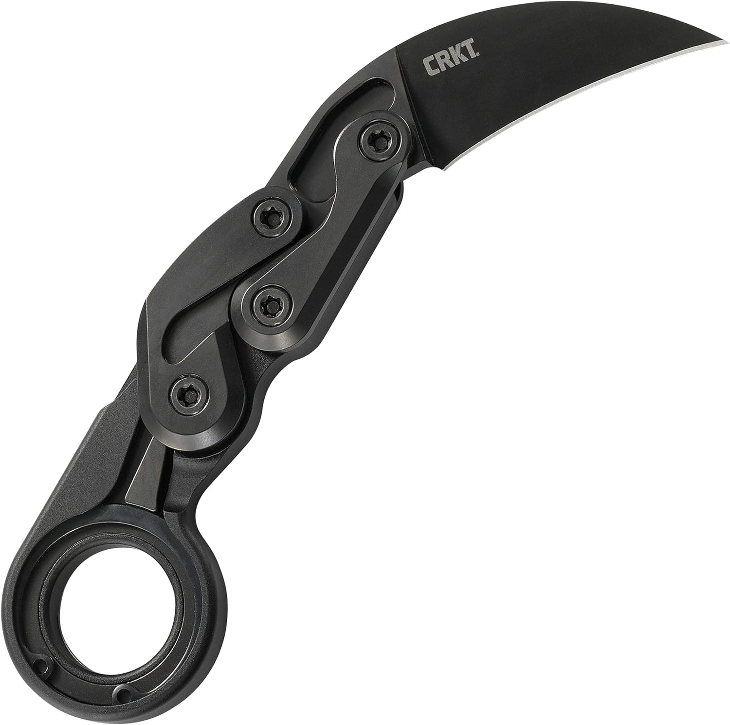 CRKT Provoke Folding Knife with Kinematic: Morphing Karambit, D2 Plain Edge Blade, Aluminum Handle, Pocket Clip, 4040