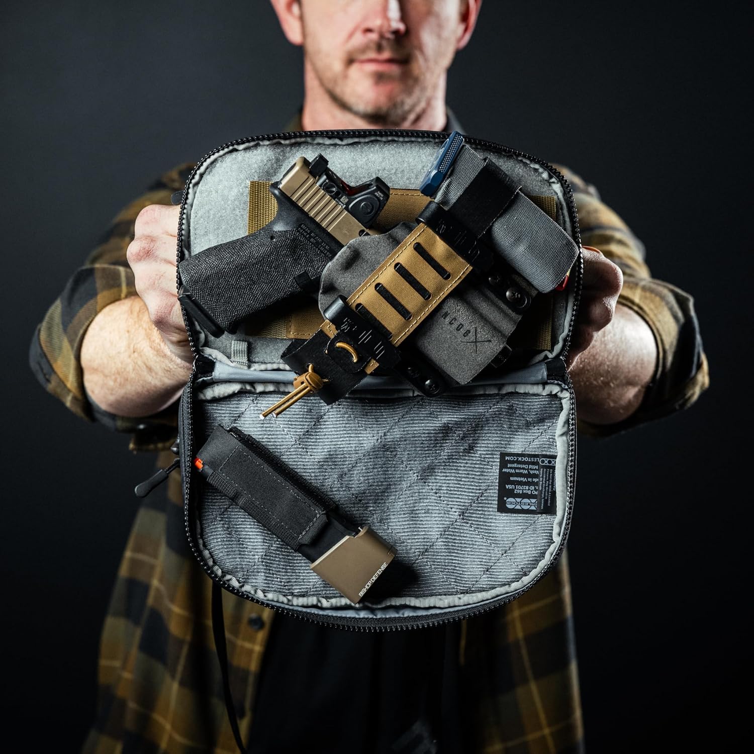 Eberlestock Fade Flex - Concealed Carry Waist Bag - Tactical Men's Fanny Pack with Adjustable Waist Belt - 10” W x 6”H x 3” D