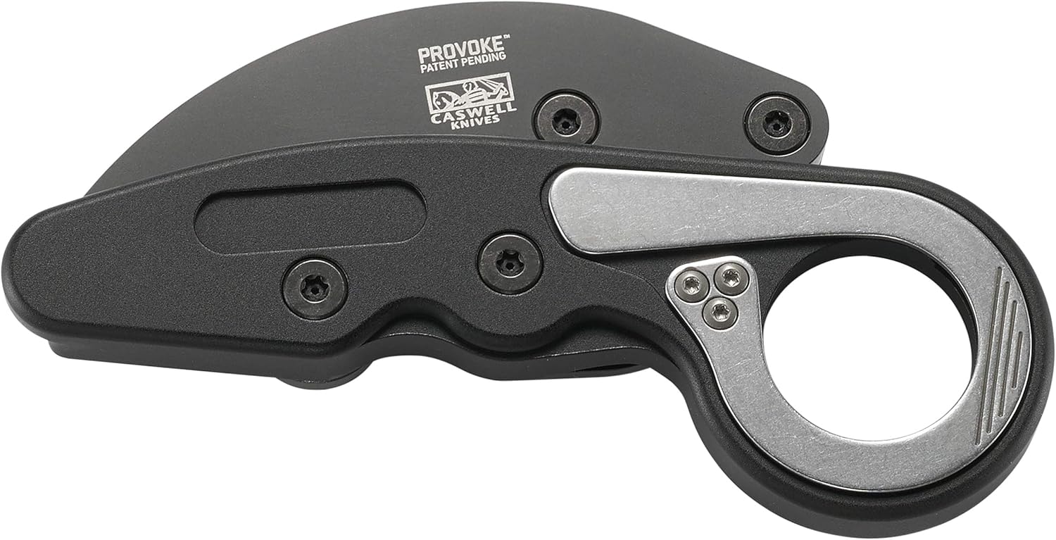 CRKT Provoke Folding Knife with Kinematic: Morphing Karambit, D2 Plain Edge Blade, Aluminum Handle, Pocket Clip, 4040