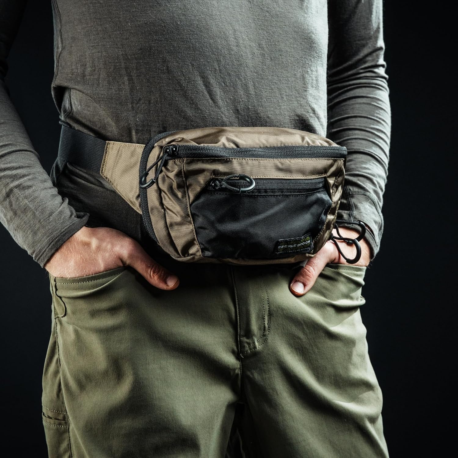 Eberlestock Bando Bag - Tactical Men's Fanny Pack w/Adjustable Waist Belt, Zippered Pockets, Compact Lightweight Belt Bag