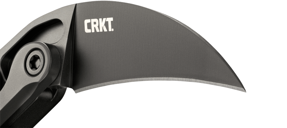 CRKT Provoke First Responder Folding Pocket Knife: Morphing Karambit, D2 Blade Steel, Kinematic Pivot Action, Integrated Safety Lock, Low Profile Pocket Clip, Glass Breaker