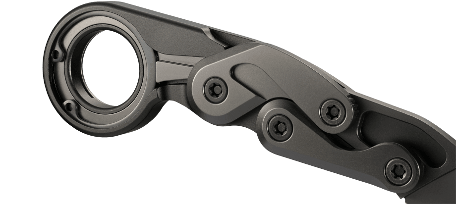 CRKT Provoke First Responder Folding Pocket Knife: Morphing Karambit, D2 Blade Steel, Kinematic Pivot Action, Integrated Safety Lock, Low Profile Pocket Clip, Glass Breaker