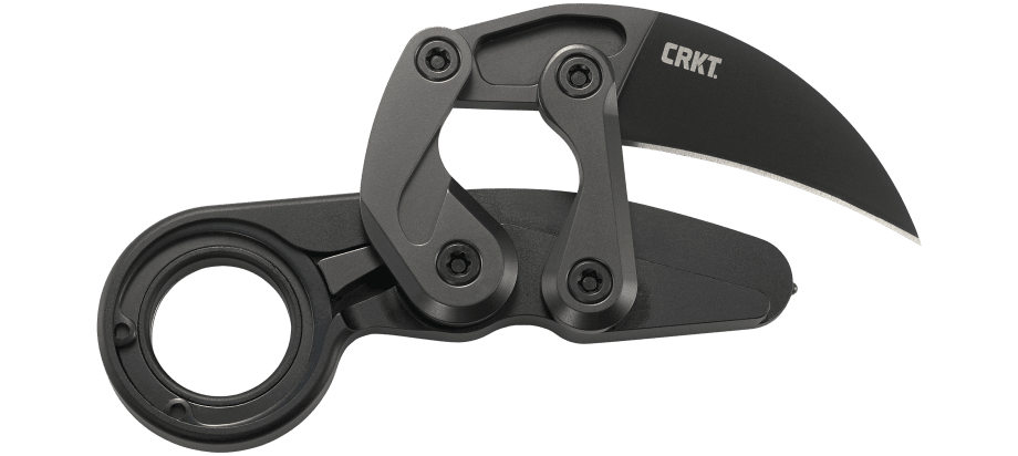 CRKT Provoke First Responder Folding Pocket Knife: Morphing Karambit, D2 Blade Steel, Kinematic Pivot Action, Integrated Safety Lock, Low Profile Pocket Clip, Glass Breaker