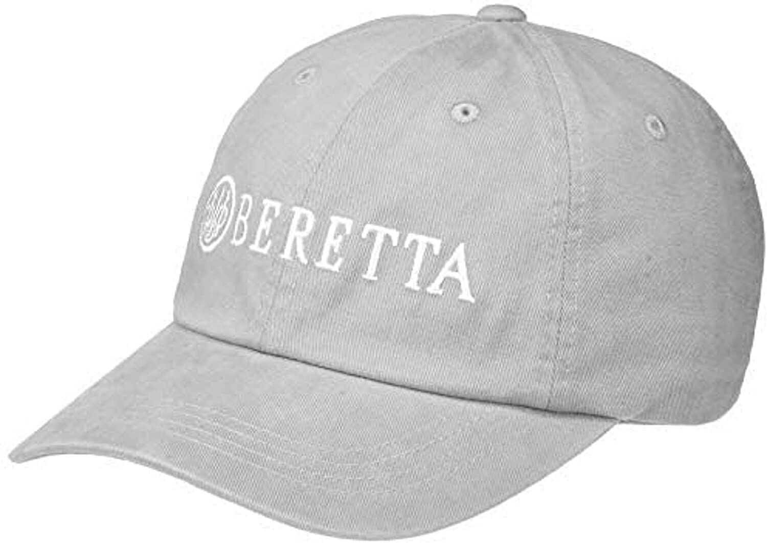 Beretta Men's grey Cotton Twill Hunting Outdoor Casual Hat Beretta Trident logo