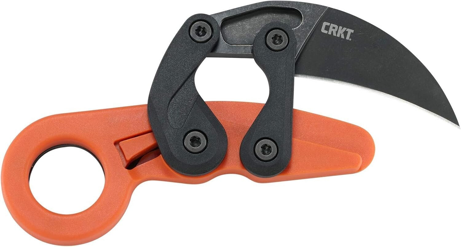 CRKT PROVOKE 4041O Morphing Karambit Orange Handle Knife