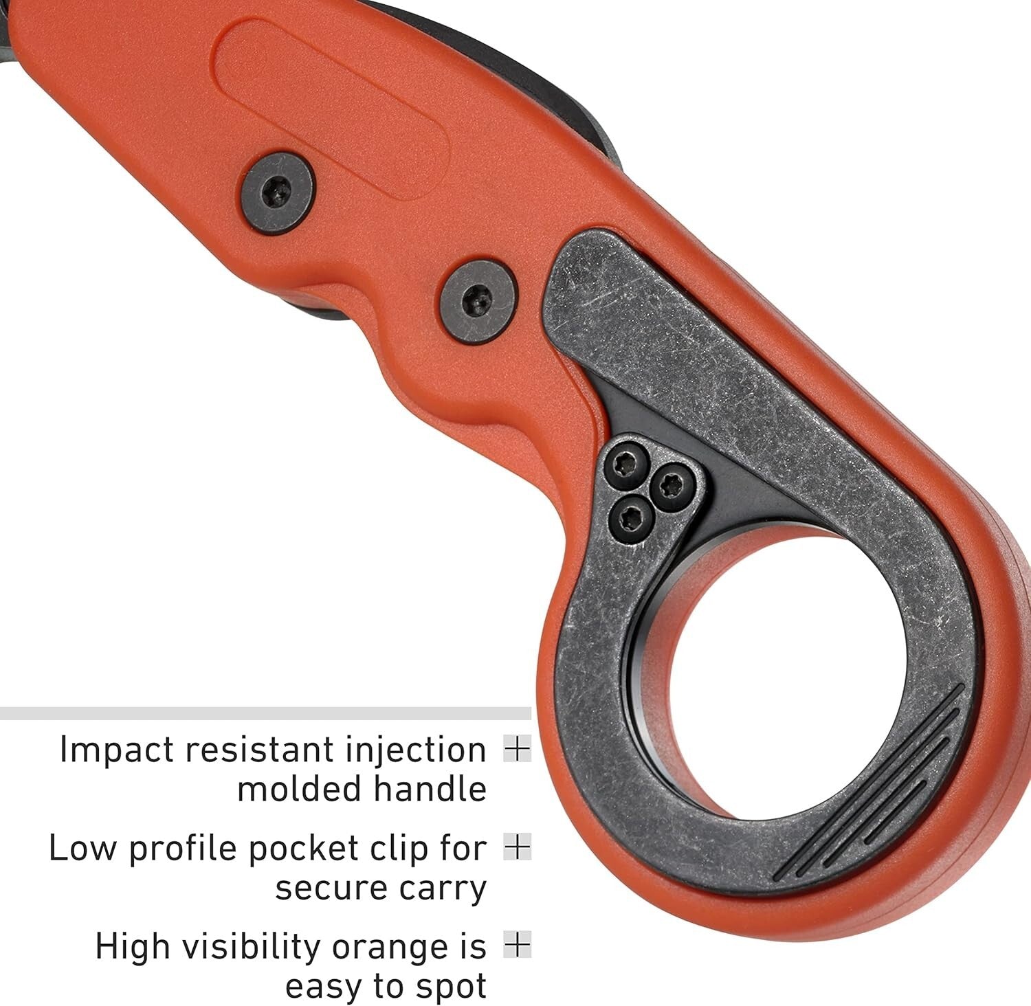 CRKT PROVOKE 4041O Morphing Karambit Orange Handle Knife