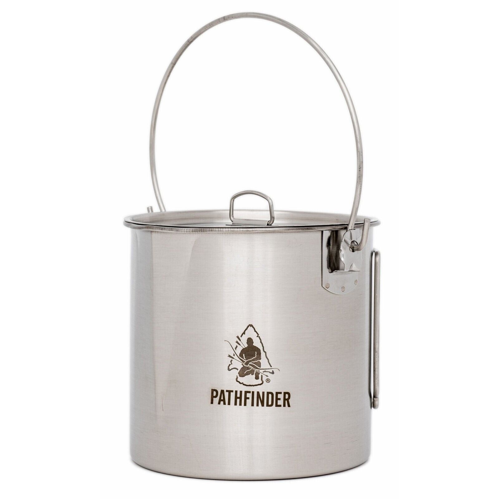 Pathfinder, 64oz Bush Pot and Lid Set Stainless Steel PF64BP-102