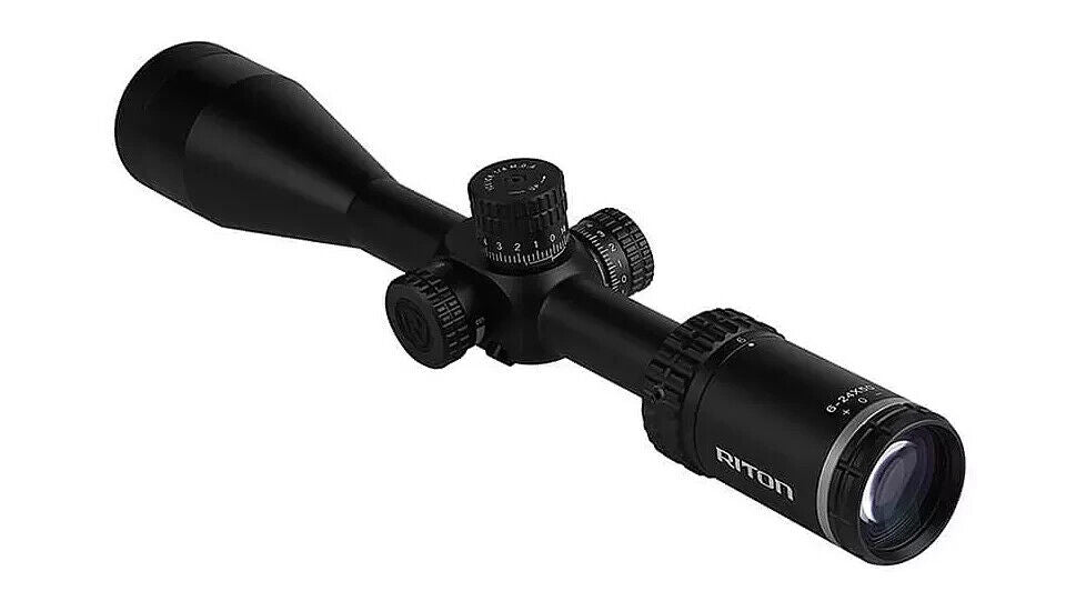 Riton Optics 1x Conquer 6-24x50mm Rifle Scope 1in Tube FFP Fog/Water (FVS023560)