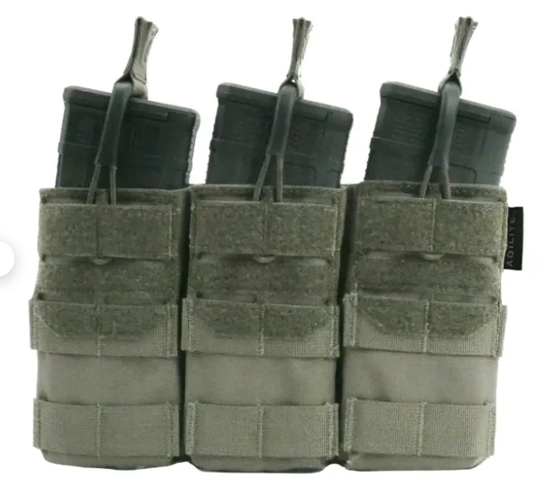 Agilite AG3 Molle 5.56 Triple Magazine Mag Pouch Ranger Green