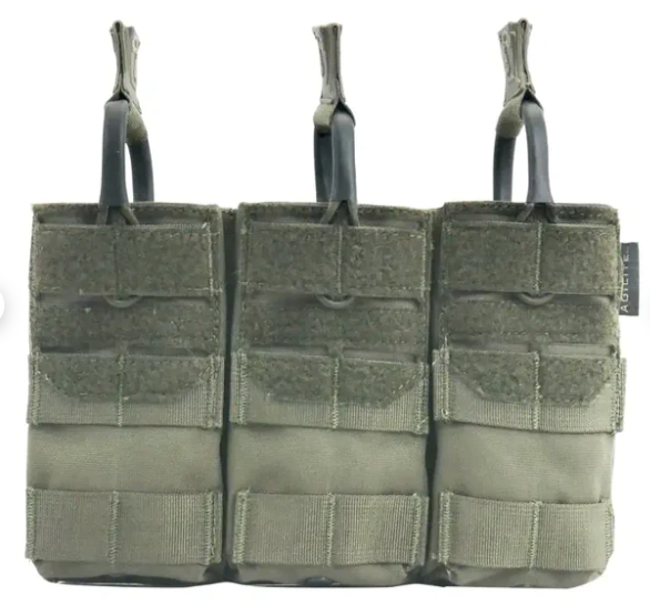 Agilite AG3 Molle 5.56 Triple Magazine Mag Pouch Ranger Green
