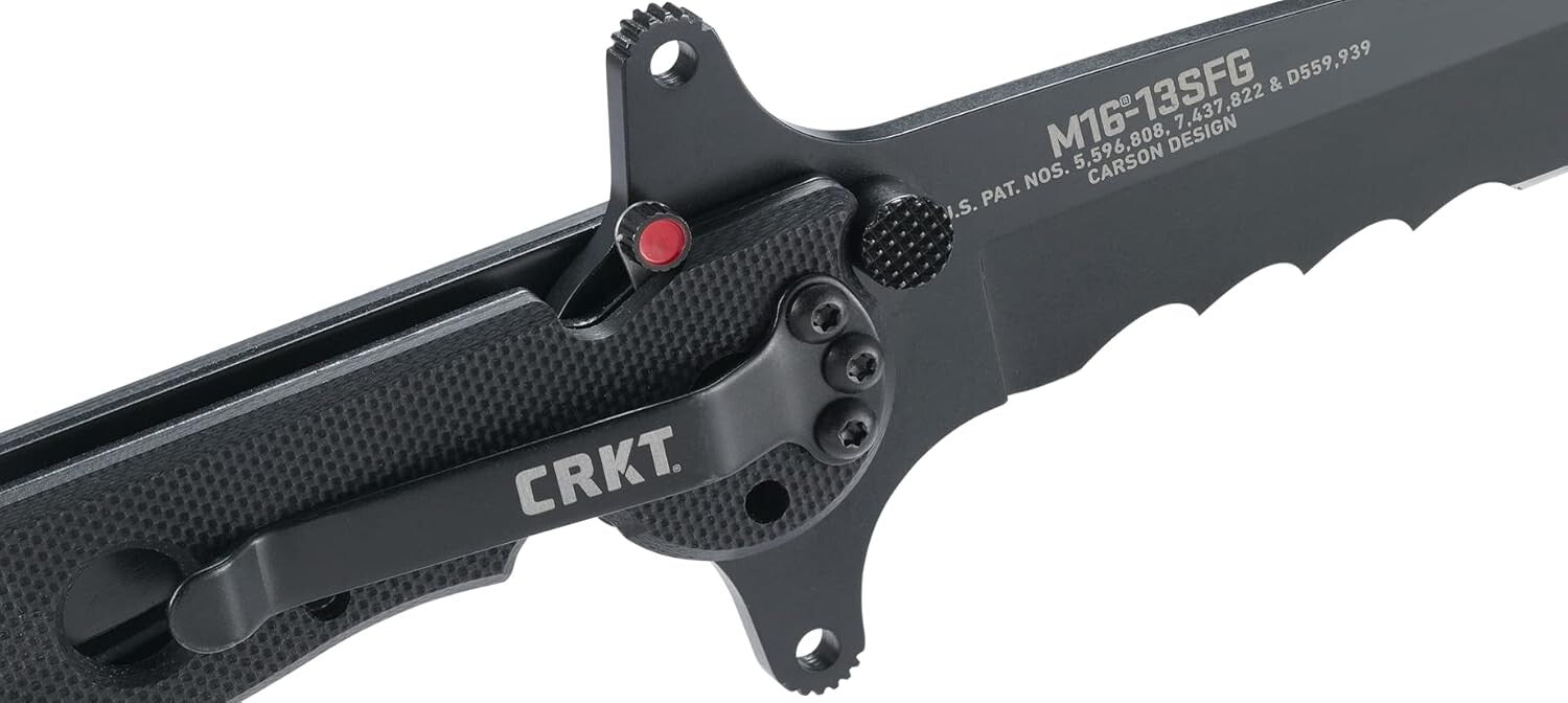 CRKT Carson M16-13SFG Special Forces G10 Tanto Serrated Tactical Folding Knife