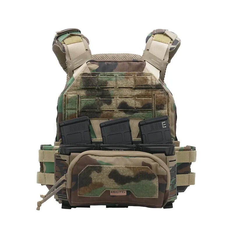 Agilite K-Zero M81 Woodland camo Plate Carrier Medium
