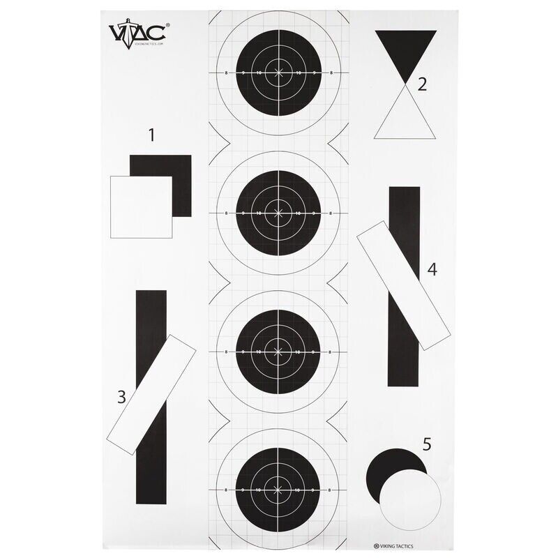 Action Target Viking Tactics DS Advanced Training Target, VTAC-P-100 Pack