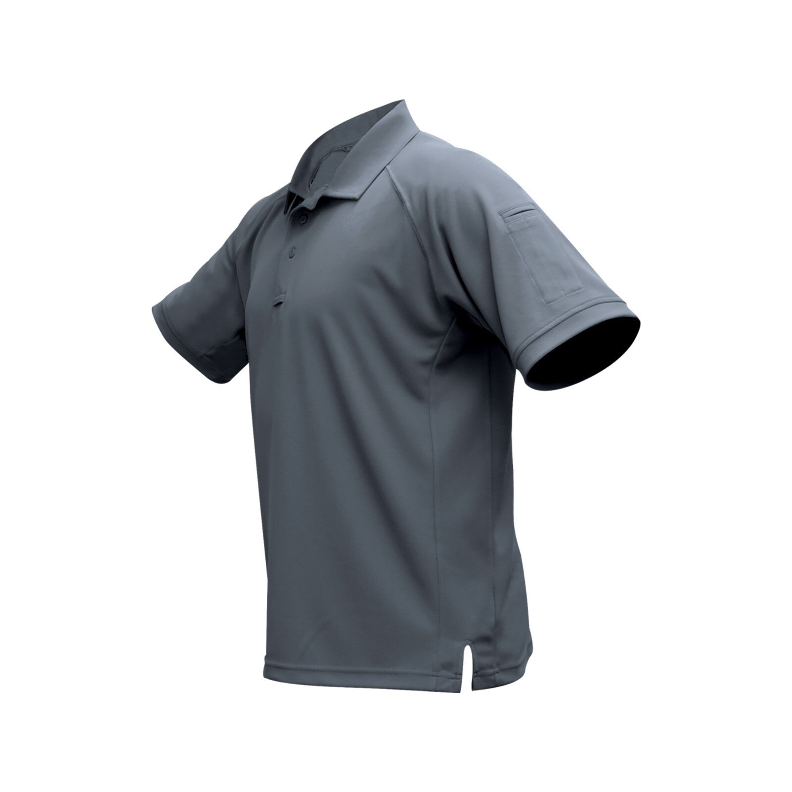Vertx VTX4000P Men's Coldblack Short Sleeve Polo Loose-Fit Performance Shirt GRY