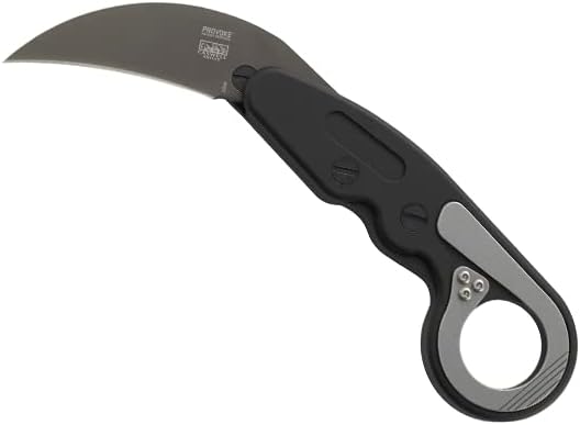 CRKT Provoke Folding Knife with Kinematic: Morphing Karambit, D2 Plain Edge Blade, Aluminum Handle, Pocket Clip, 4040