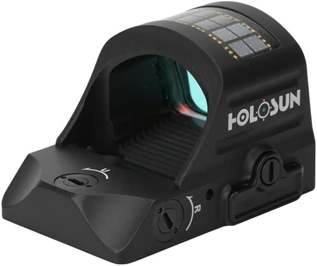 HOLOSUN HE507C-GR X2 / HS507C X2 2 MOA Dot & 32 MOA Circle Open Reflex Pistol Sight - Durable Shake-Awake Solar Failsafe Parallax-Free Aluminum Sight for Full-Sized Handguns - Green  Dot