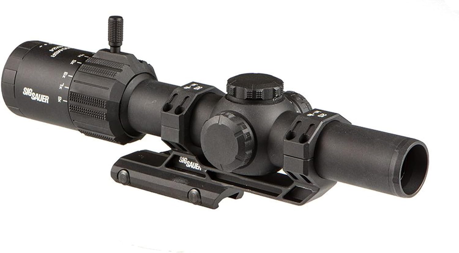 SIG SAUER TANGO-MSR LPVO 1-8x24mm SFP Tactical Riflescope Waterproof Shockproof Gun Scope with 30mm Maintube, Illuminated Reticle, Lens Covers & Cantilever Mount