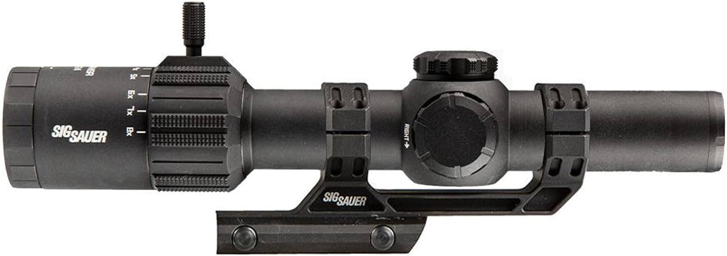 SIG SAUER TANGO-MSR LPVO 1-8x24mm SFP Tactical Riflescope Waterproof Shockproof Gun Scope with 30mm Maintube, Illuminated Reticle, Lens Covers & Cantilever Mount