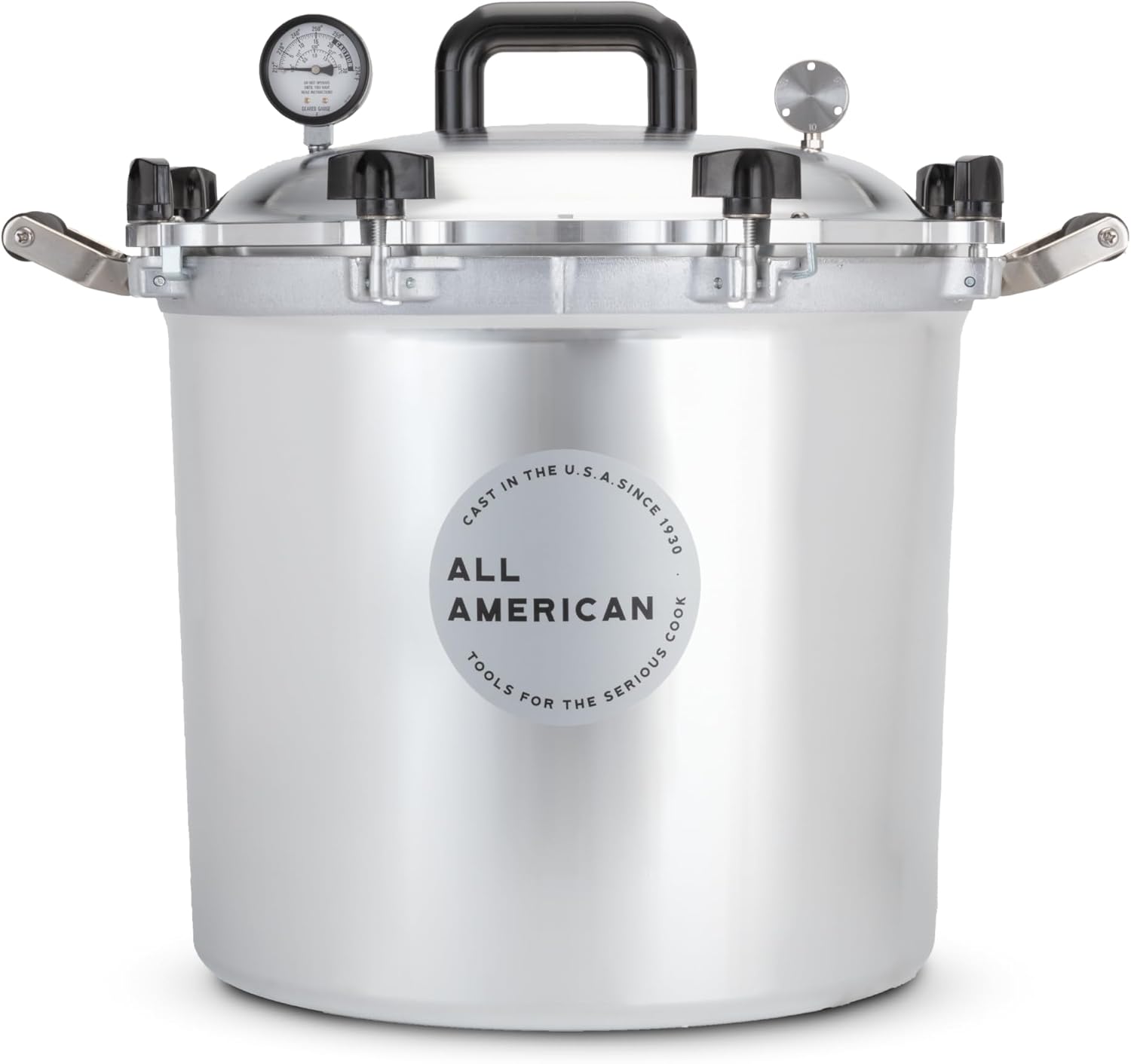 All American ressure Cooker/Canner (The 925) - Exclusive Metal-to-Metal Sealing System - Easy to Open & Close - Suitable for Gas, Electric, or Flat Top Stoves - Made in the USA