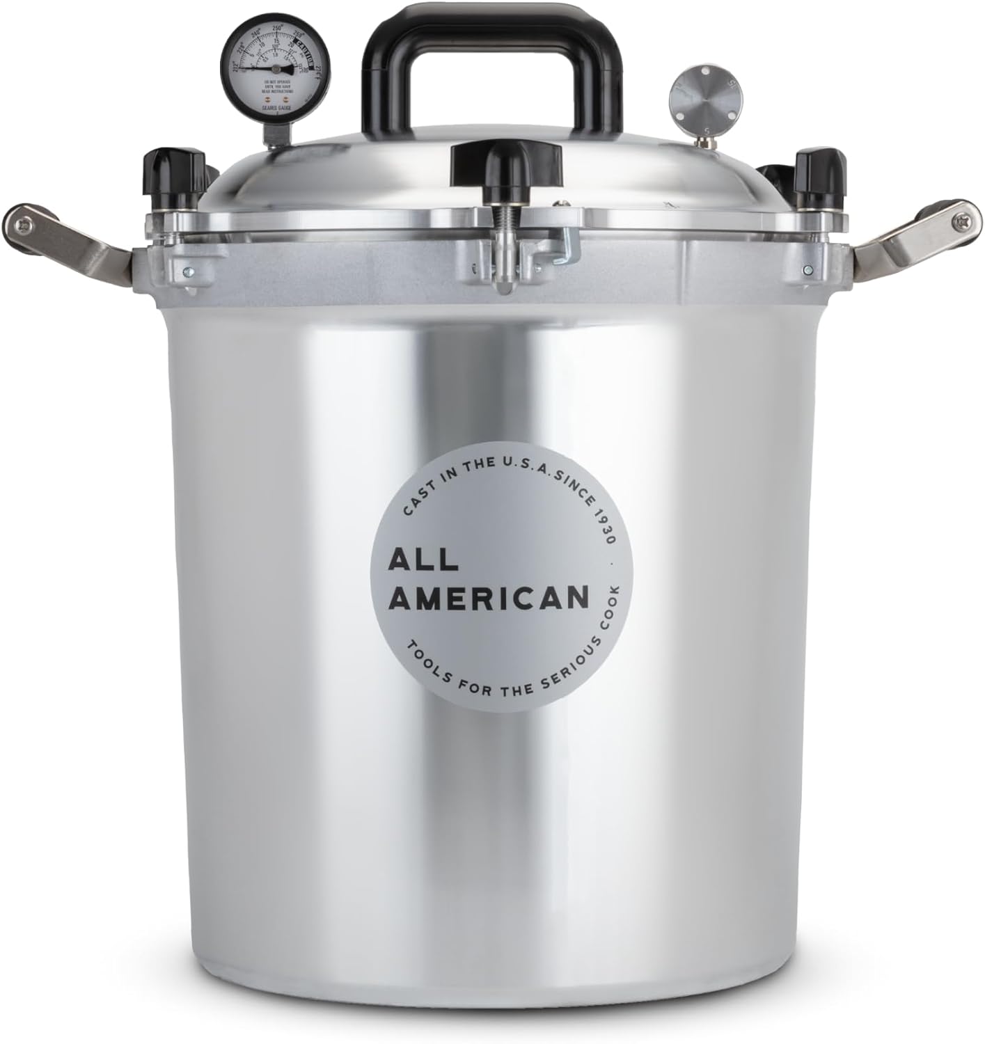 All American ressure Cooker/Canner (The 925) - Exclusive Metal-to-Metal Sealing System - Easy to Open & Close - Suitable for Gas, Electric, or Flat Top Stoves - Made in the USA