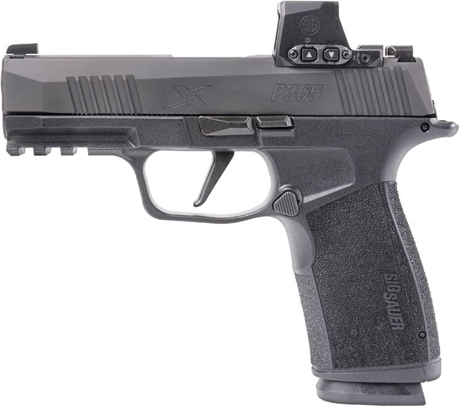 SIG SAUER Romeo-X Compact Pistol-Mounted Reflex Sight | Rugged Durable Aluminum Lightweight Waterproof MOTAC Open Sight with 15 Illumination Settings