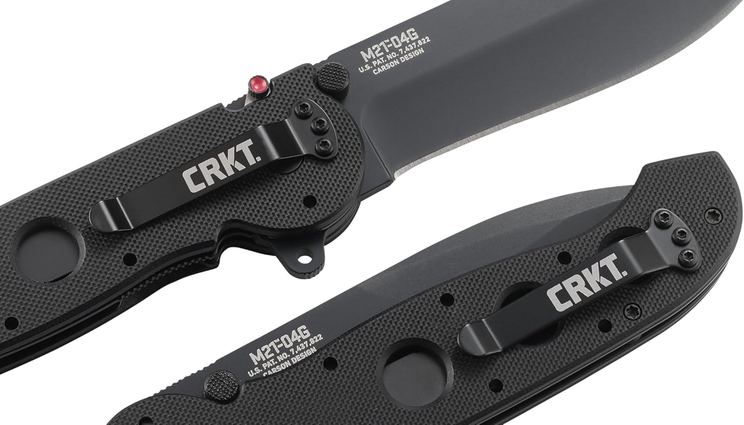 CRKT M21-04G Folding Knife with Liner Lock: 1.4116 Plain Edge Blade, G10 Handle w/Liner Lock, Reversible Pocket Clip, M21-04G