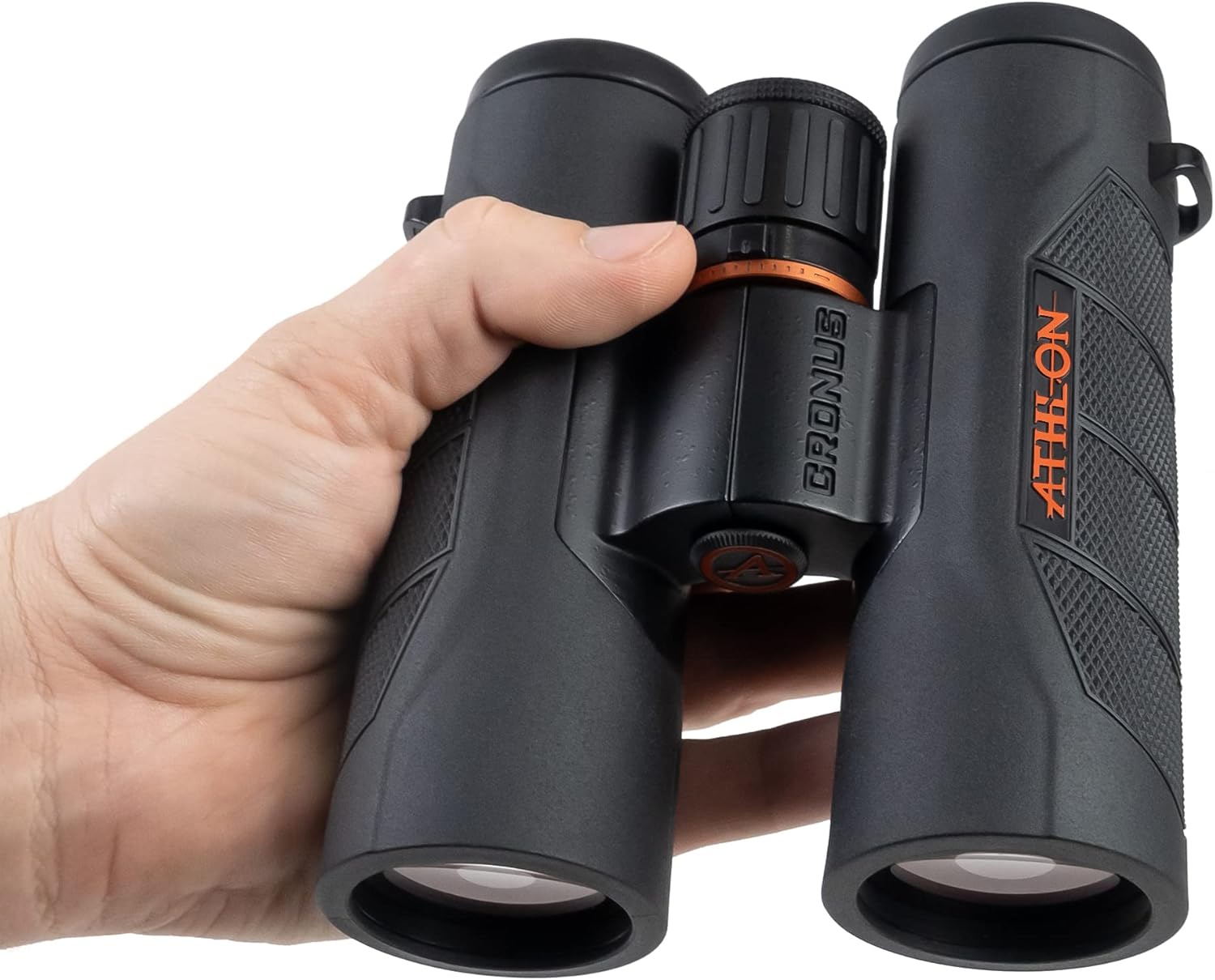Athlon Optics 10x42 Cronus G2 UHD Black Binoculars with Eye Relief , High-Powered Binoculars for Hunting, Birdwatching, and More