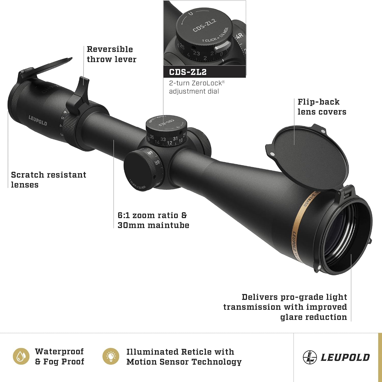 Leupold VX-6HD 3-18x50mm FireDot Duplex Scope 171572