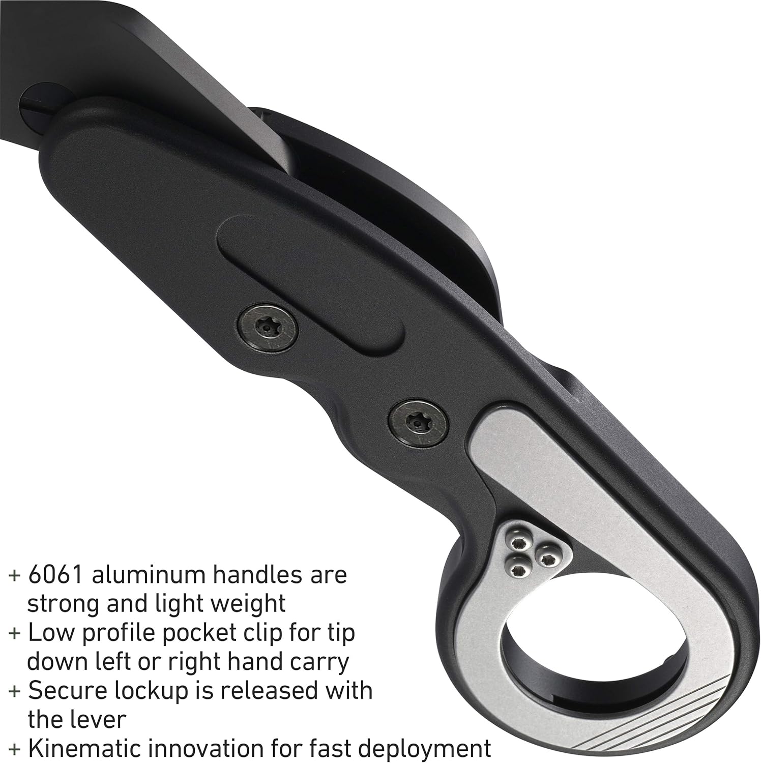CRKT Provoke Folding Knife with Kinematic: Morphing Karambit, D2 Plain Edge Blade, Aluminum Handle, Pocket Clip, 4040