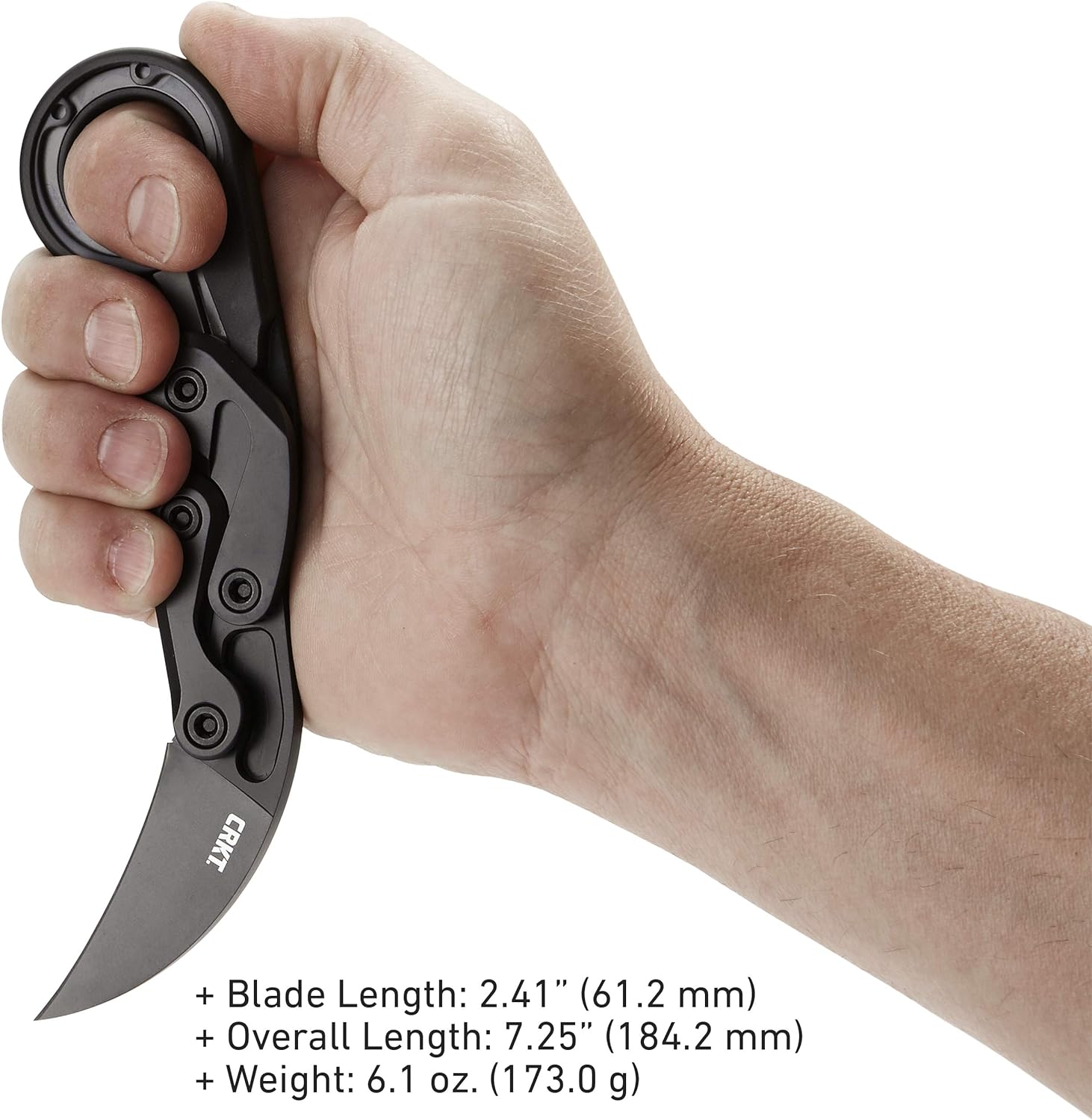 CRKT Provoke Folding Knife with Kinematic: Morphing Karambit, D2 Plain Edge Blade, Aluminum Handle, Pocket Clip, 4040
