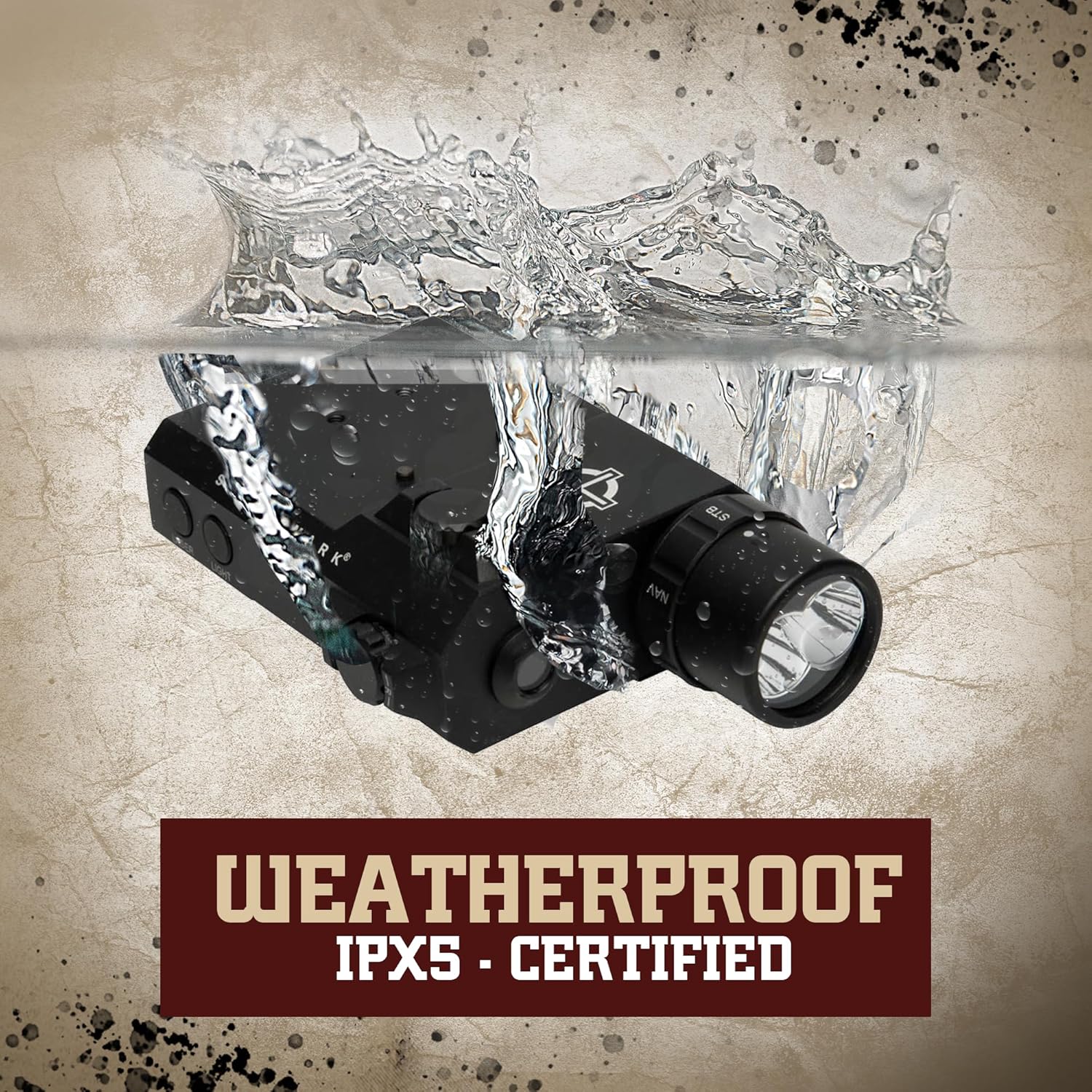 Sightmark LoPro Flashlight (Visible and IR) with Green Laser Sight Combo SM25013