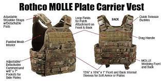 Rothco MOLLE Plate Carrier Vest ACU Digital Camo MultiCam