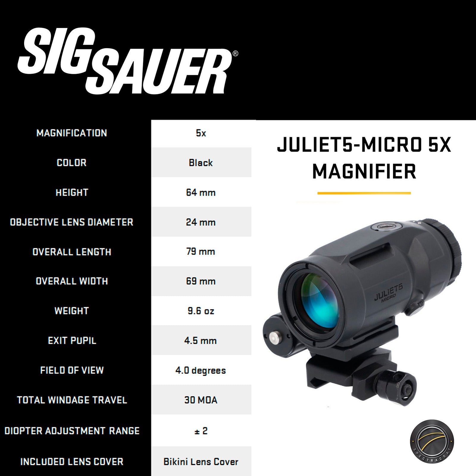 Sig Sauer ROMEO-MSR Gen II Red Dot & JULIET5-Micro Magnifier Combo (SORJMSR501)