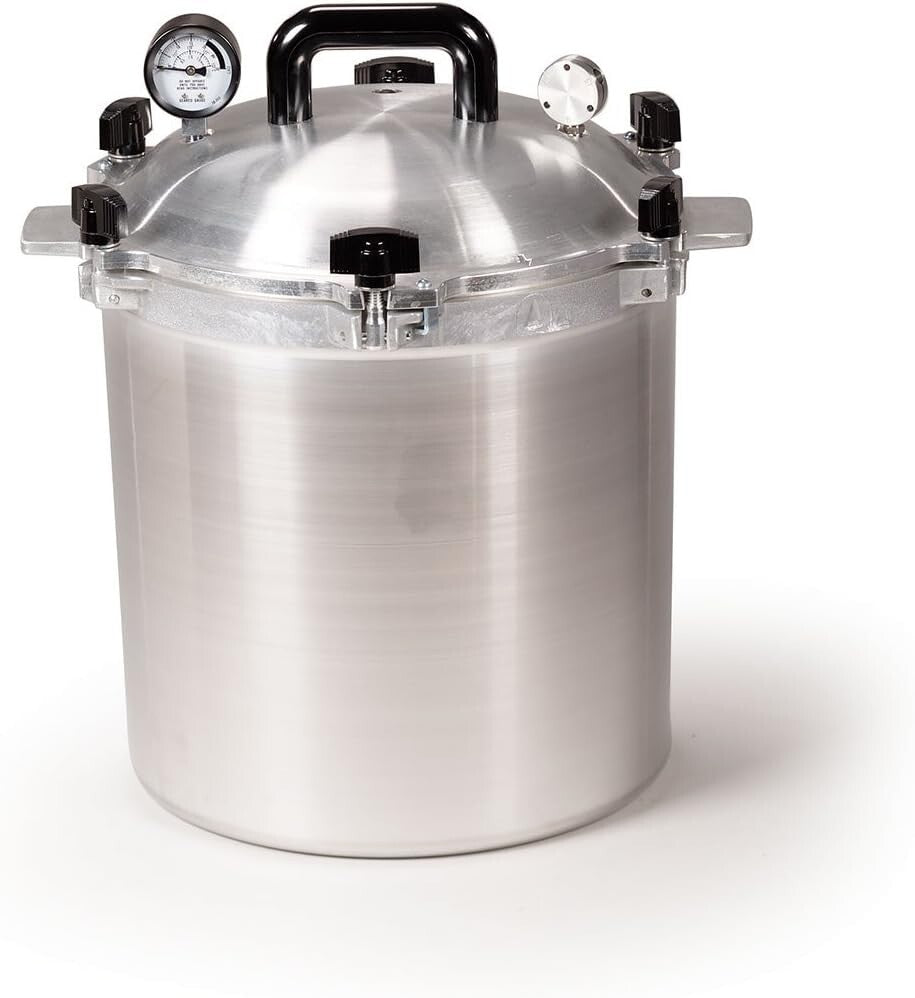 All American ressure Cooker/Canner (The 925) - Exclusive Metal-to-Metal Sealing System - Easy to Open & Close - Suitable for Gas, Electric, or Flat Top Stoves - Made in the USA