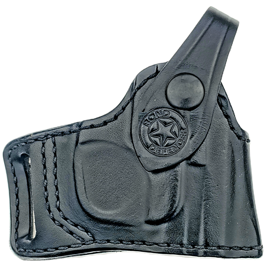 Bond Arms Belt Mounted Black Leather Backup Holster for 2.5" Right Handed