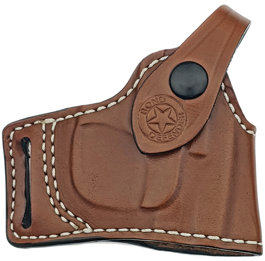 Bond Arms Belt Mounted Tan Leather Backup Holster for 2.5" Right Handed