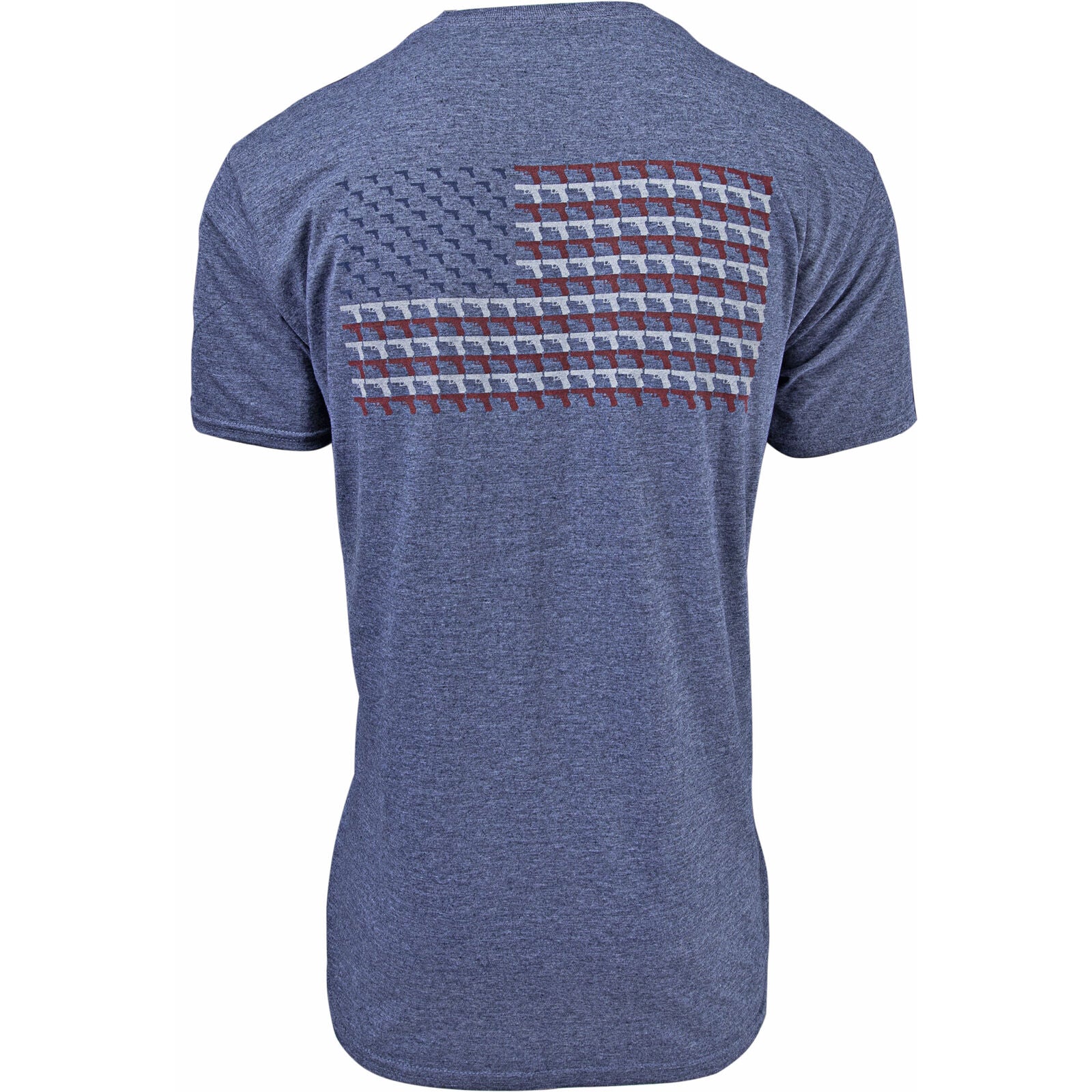 GLOCK AA75157 Navy Pistol American Flag Short Sleeve T-Shirt Large